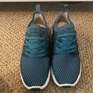 Mark Nason teal slip on sneakers